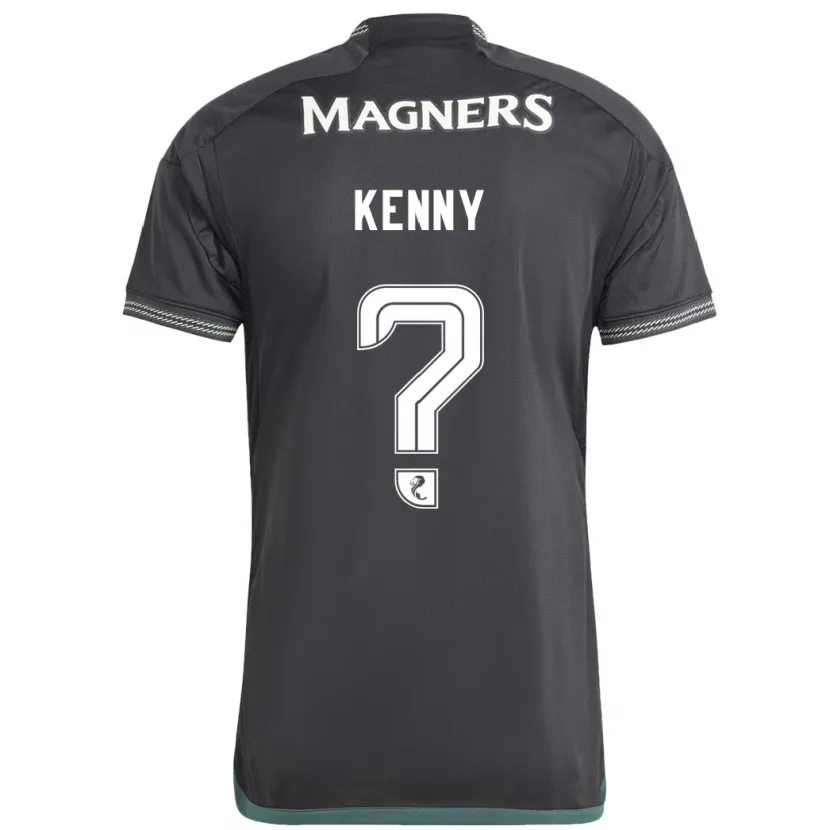 Danxen Niño Camiseta Johnny Kenny #0 Negro 2ª Equipación 2023/24 La Camisa