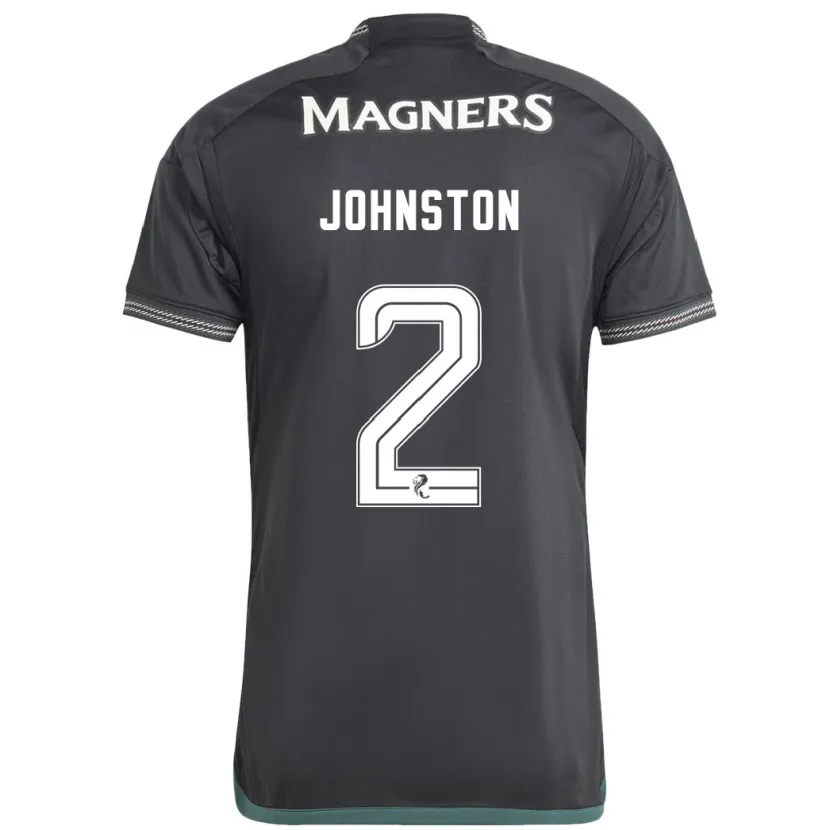 Danxen Niño Camiseta Alistair Johnston #2 Negro 2ª Equipación 2023/24 La Camisa