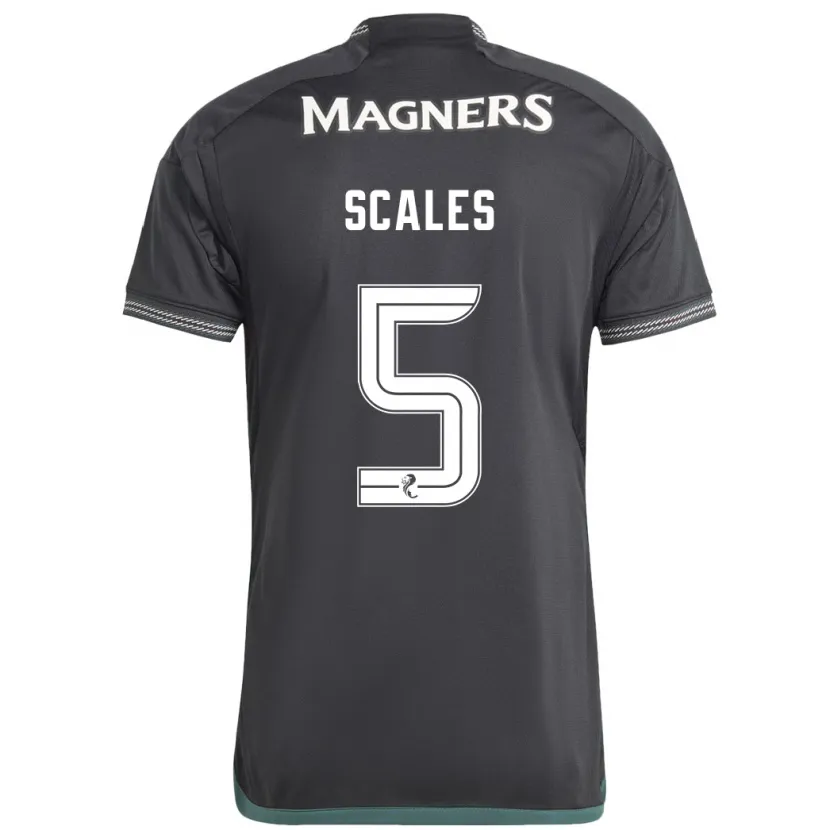 Danxen Niño Camiseta Liam Scales #5 Negro 2ª Equipación 2023/24 La Camisa