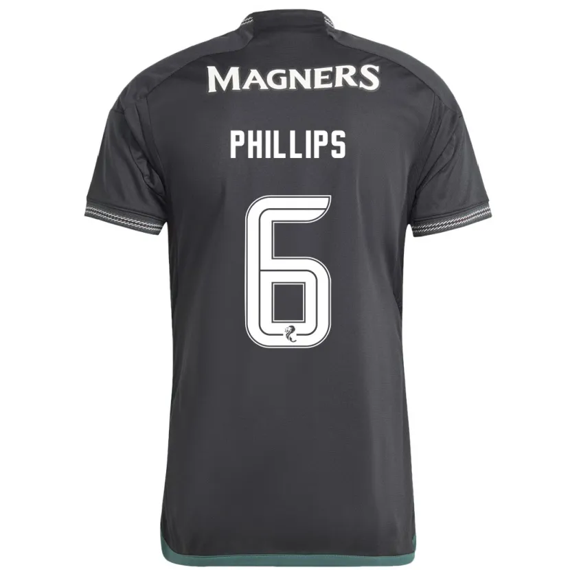 Danxen Niño Camiseta Nathaniel Phillips #6 Negro 2ª Equipación 2023/24 La Camisa