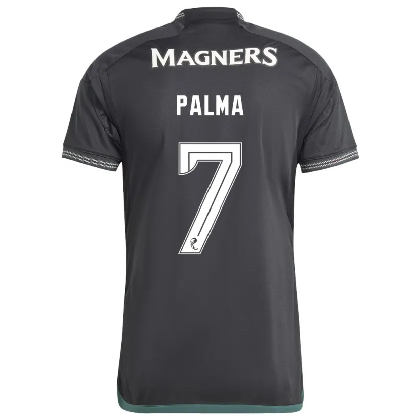 Danxen Niño Camiseta Luis Palma #7 Negro 2ª Equipación 2023/24 La Camisa