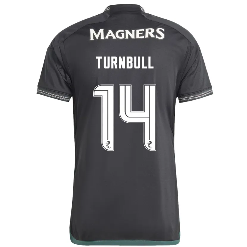 Danxen Niño Camiseta David Turnbull #14 Negro 2ª Equipación 2023/24 La Camisa