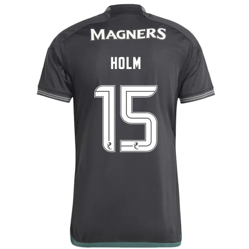 Danxen Niño Camiseta Odin Thiago Holm #15 Negro 2ª Equipación 2023/24 La Camisa