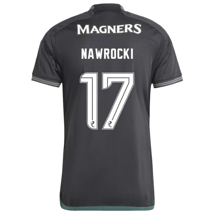 Danxen Niño Camiseta Maik Nawrocki #17 Negro 2ª Equipación 2023/24 La Camisa