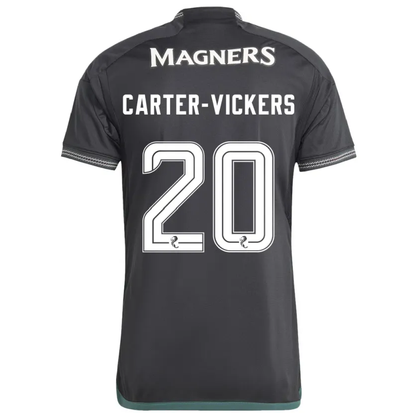 Danxen Niño Camiseta Cameron Carter-Vickers #20 Negro 2ª Equipación 2023/24 La Camisa