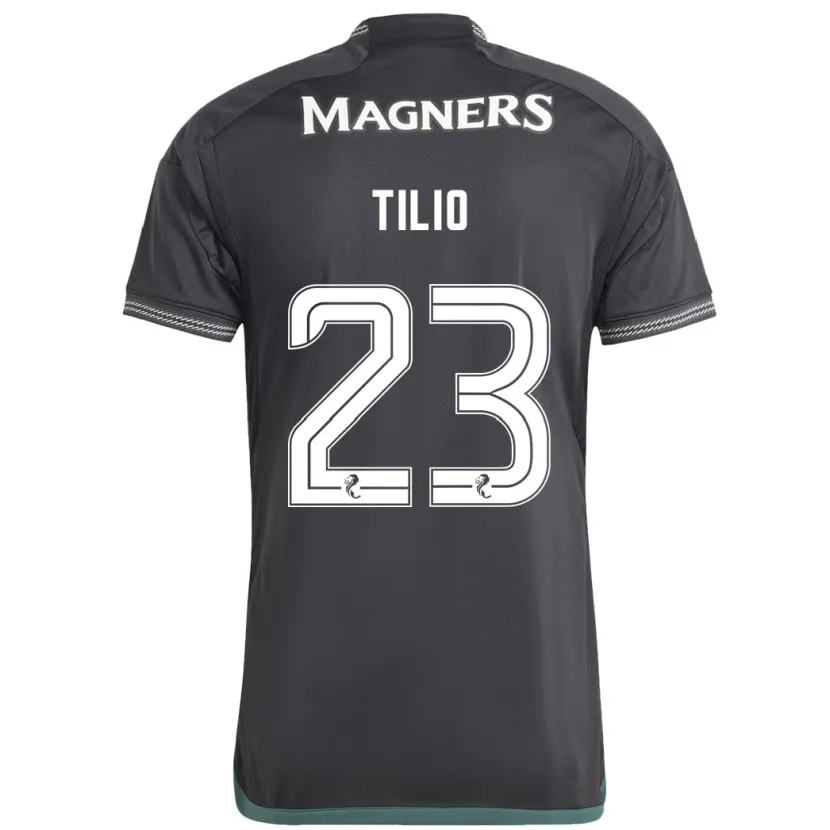 Danxen Niño Camiseta Marco Tilio #23 Negro 2ª Equipación 2023/24 La Camisa