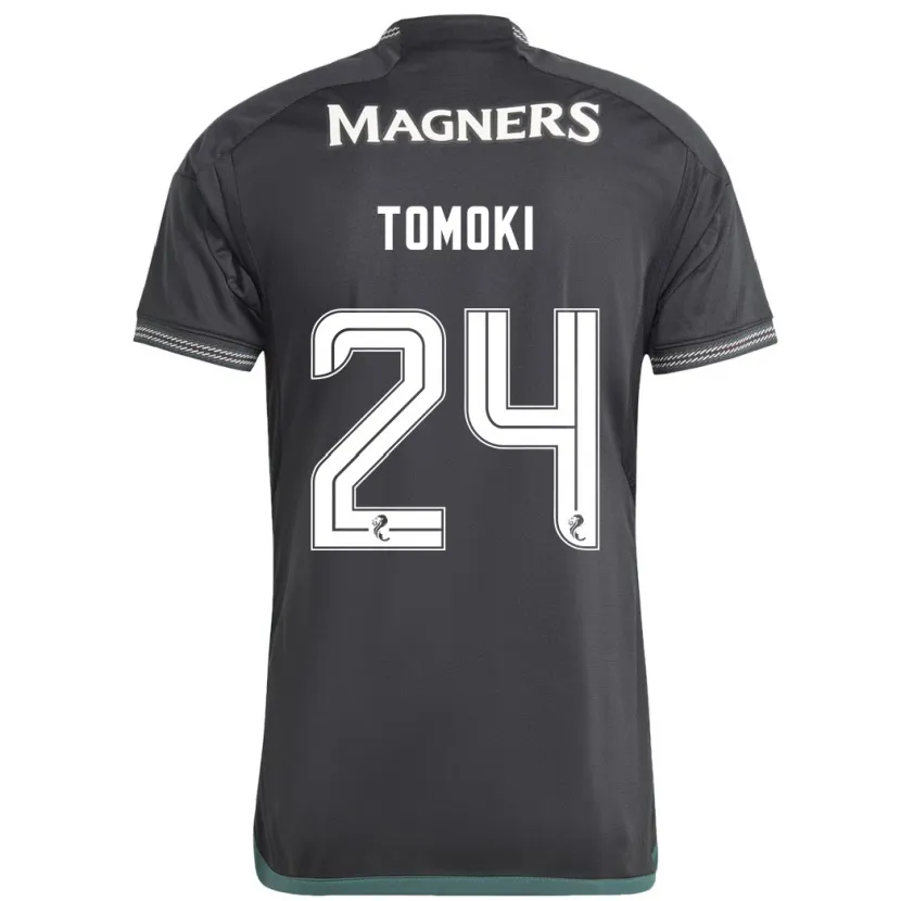 Danxen Niño Camiseta Tomoki Iwata #24 Negro 2ª Equipación 2023/24 La Camisa