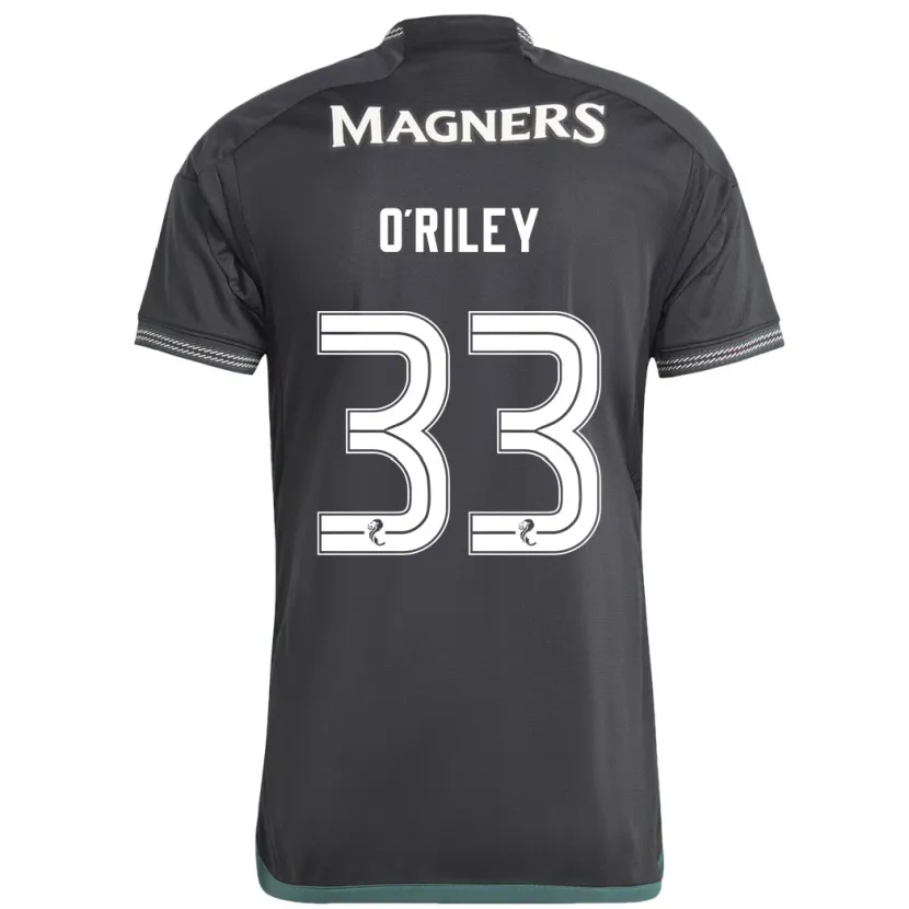 Danxen Niño Camiseta Matt O'riley #33 Negro 2ª Equipación 2023/24 La Camisa