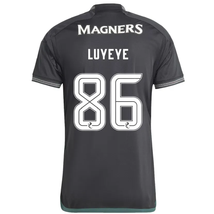 Danxen Niño Camiseta Benny-Jackson Luyeye #86 Negro 2ª Equipación 2023/24 La Camisa