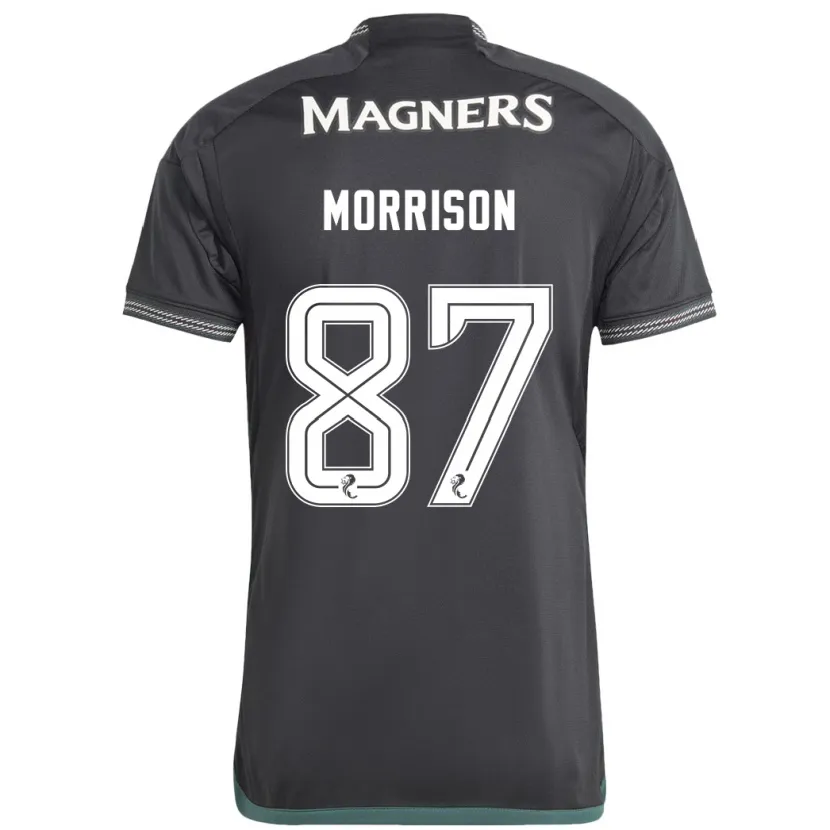 Danxen Niño Camiseta Joe Morrison #87 Negro 2ª Equipación 2023/24 La Camisa