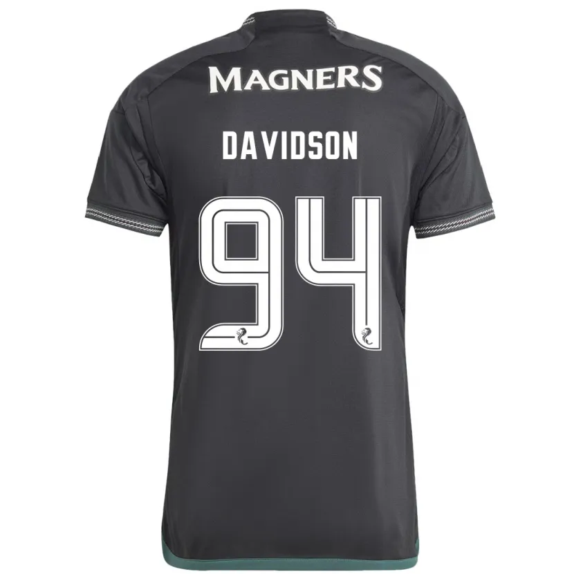 Danxen Niño Camiseta Bruno Davidson #94 Negro 2ª Equipación 2023/24 La Camisa