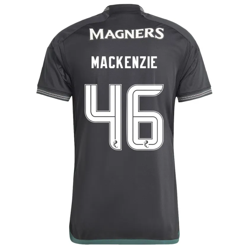 Danxen Niño Camiseta Magnus Mackenzie #46 Negro 2ª Equipación 2023/24 La Camisa