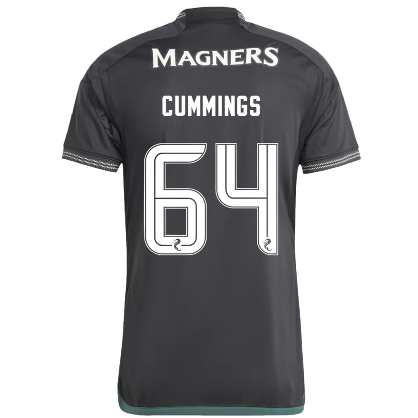 Danxen Niño Camiseta Daniel Cummings #64 Negro 2ª Equipación 2023/24 La Camisa