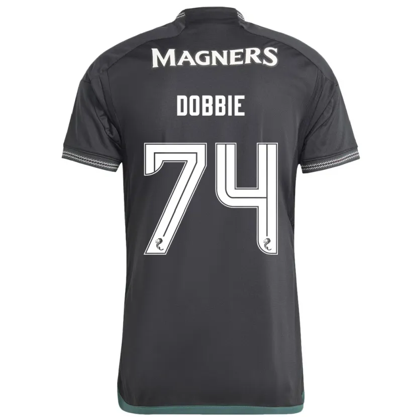 Danxen Niño Camiseta Lewis Dobbie #74 Negro 2ª Equipación 2023/24 La Camisa