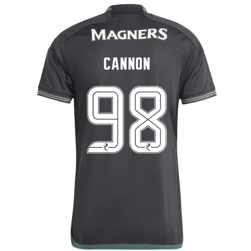 Danxen Niño Camiseta Aidan Cannon #98 Negro 2ª Equipación 2023/24 La Camisa