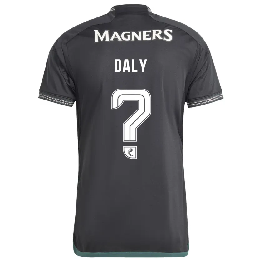 Danxen Niño Camiseta Kayden Daly #0 Negro 2ª Equipación 2023/24 La Camisa