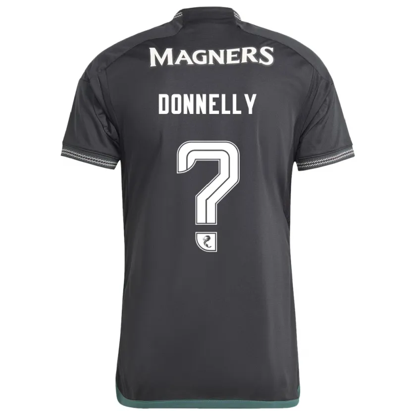 Danxen Niño Camiseta Jacob Donnelly #0 Negro 2ª Equipación 2023/24 La Camisa