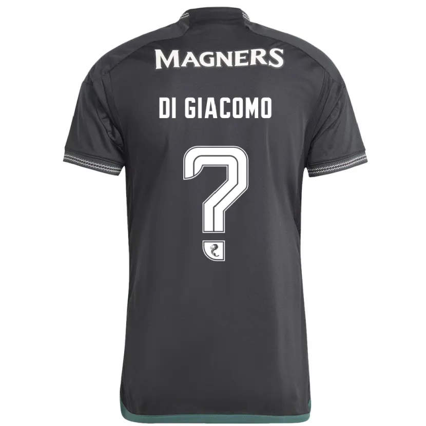 Danxen Niño Camiseta Rocco Di Giacomo #0 Negro 2ª Equipación 2023/24 La Camisa