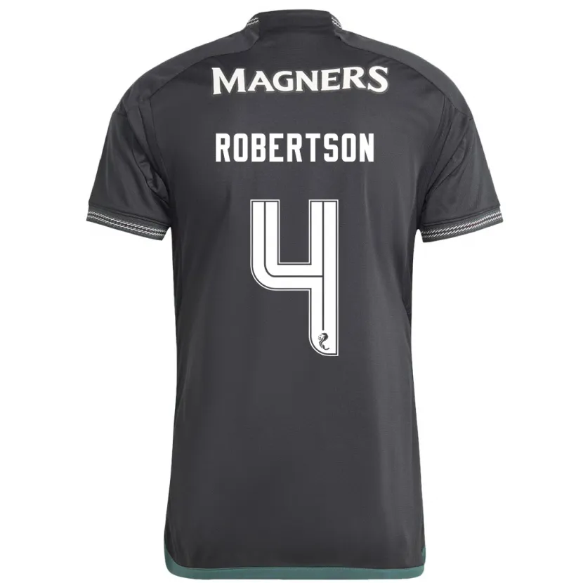 Danxen Niño Camiseta Lisa Robertson #4 Negro 2ª Equipación 2023/24 La Camisa