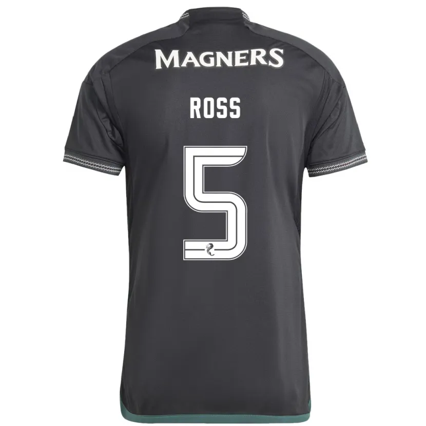 Danxen Niño Camiseta Natalie Ross #5 Negro 2ª Equipación 2023/24 La Camisa