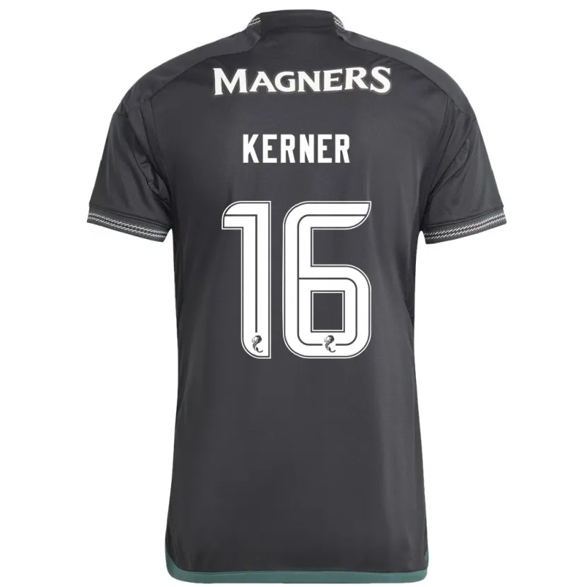 Danxen Niño Camiseta Hana Kerner #16 Negro 2ª Equipación 2023/24 La Camisa