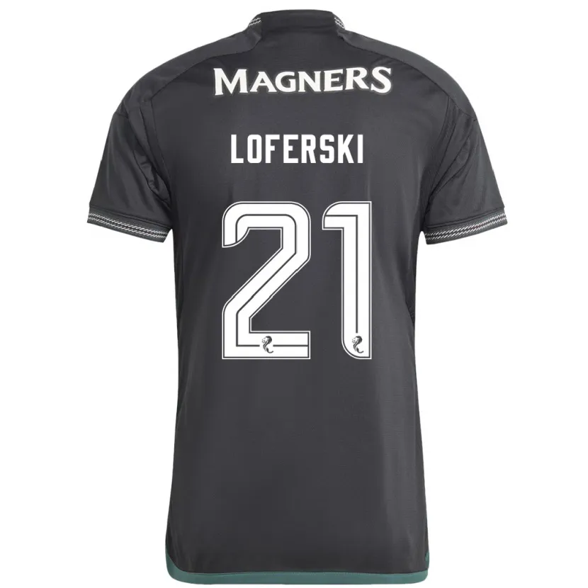 Danxen Niño Camiseta Kit Loferski #21 Negro 2ª Equipación 2023/24 La Camisa