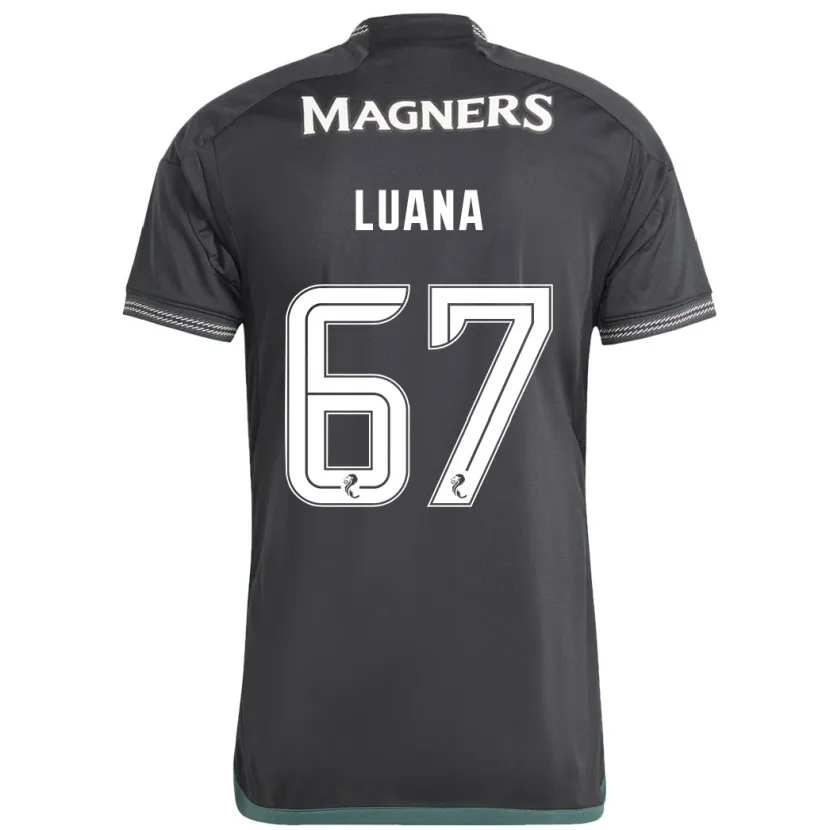 Danxen Niño Camiseta Luana Muñoz #67 Negro 2ª Equipación 2023/24 La Camisa