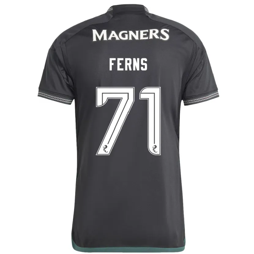 Danxen Niño Camiseta Abbie Ferns #71 Negro 2ª Equipación 2023/24 La Camisa