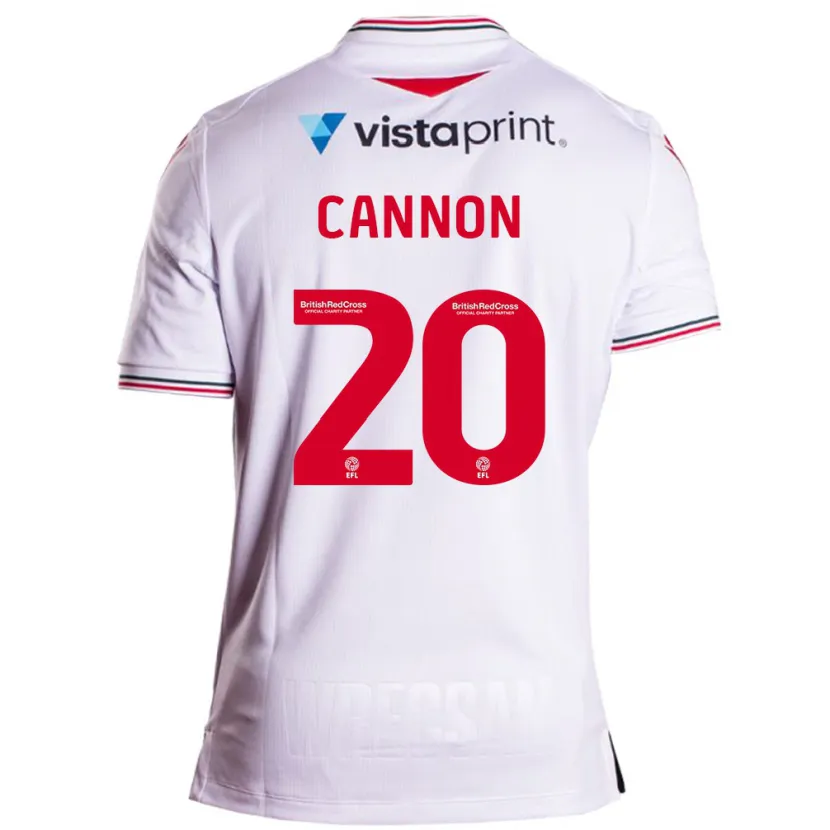 Danxen Niño Camiseta Andy Cannon #20 Blanco 2ª Equipación 2023/24 La Camisa