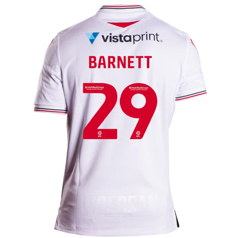 Danxen Niño Camiseta Ryan Barnett #29 Blanco 2ª Equipación 2023/24 La Camisa