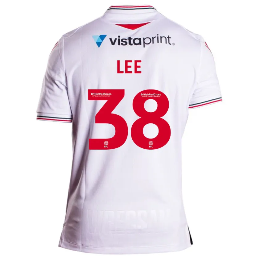 Danxen Niño Camiseta Elliot Lee #38 Blanco 2ª Equipación 2023/24 La Camisa