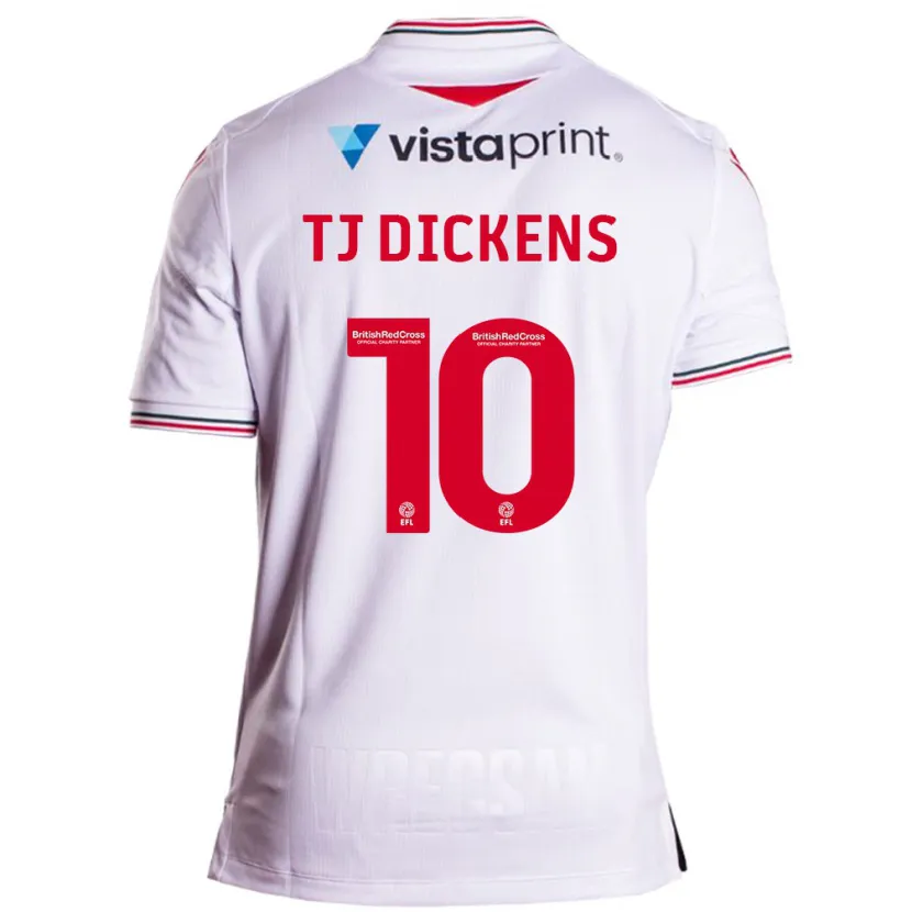 Danxen Niño Camiseta Tonicha Tj Dickens #10 Blanco 2ª Equipación 2023/24 La Camisa