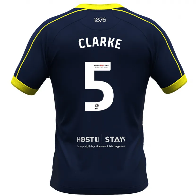 Danxen Niño Camiseta Matt Clarke #5 Armada 2ª Equipación 2023/24 La Camisa