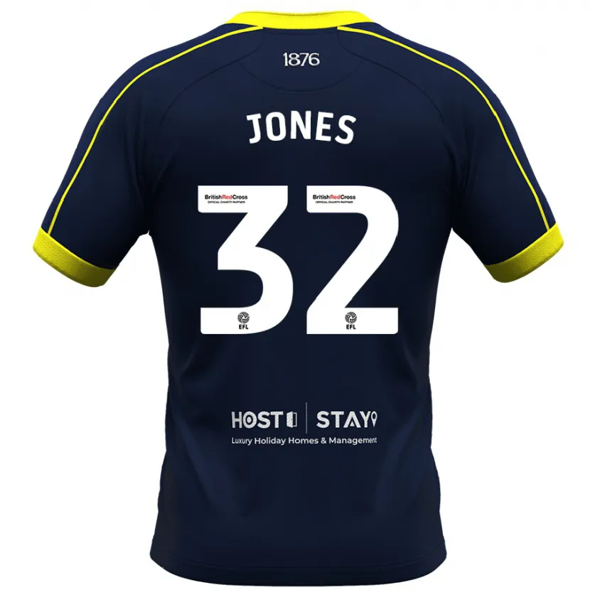 Danxen Niño Camiseta Jamie Jones #32 Armada 2ª Equipación 2023/24 La Camisa