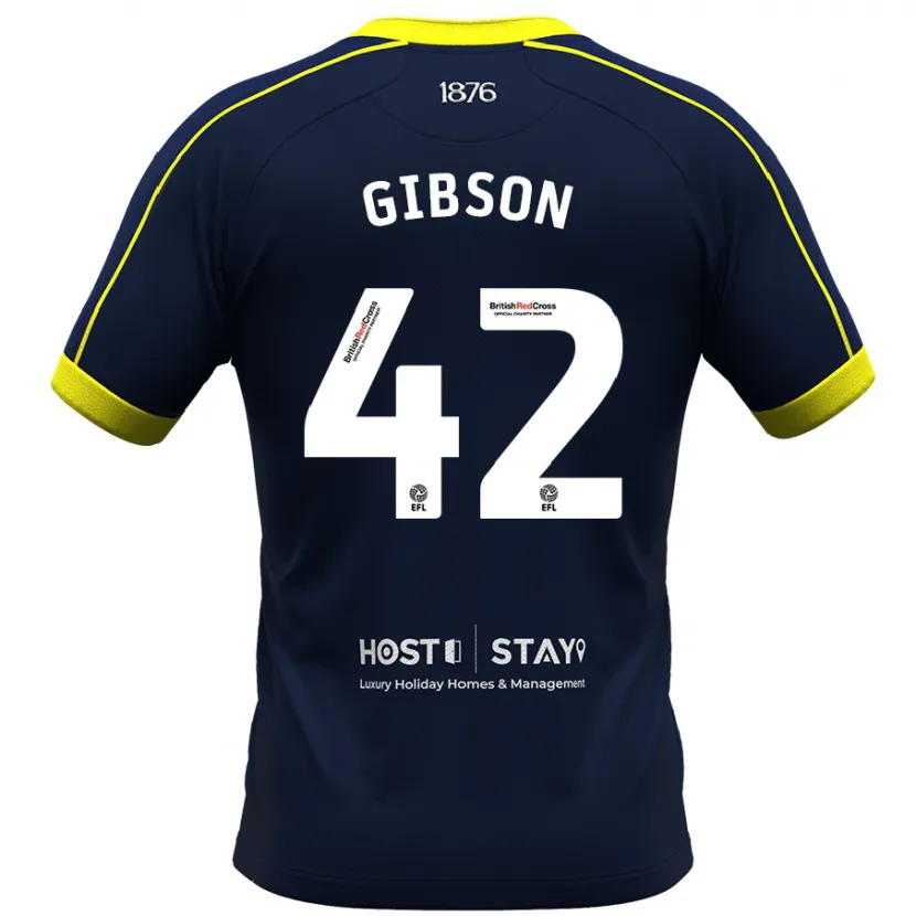 Danxen Niño Camiseta Joseph Gibson #42 Armada 2ª Equipación 2023/24 La Camisa