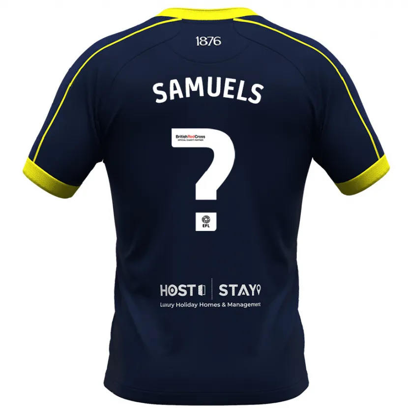 Danxen Niño Camiseta Oliver Samuels #0 Armada 2ª Equipación 2023/24 La Camisa