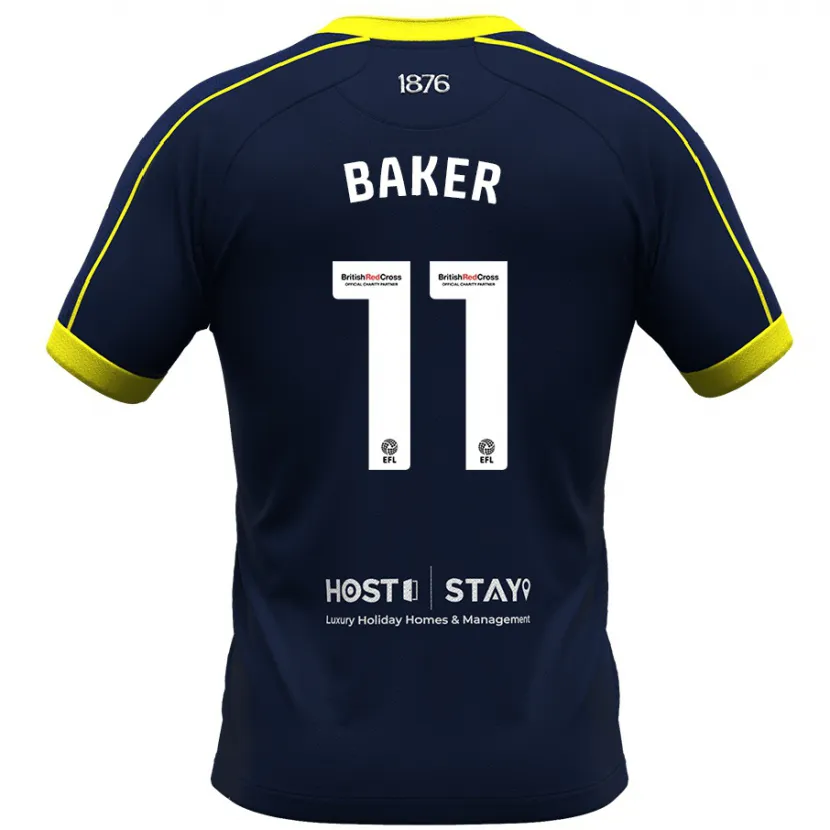 Danxen Niño Camiseta Ella Baker #11 Armada 2ª Equipación 2023/24 La Camisa