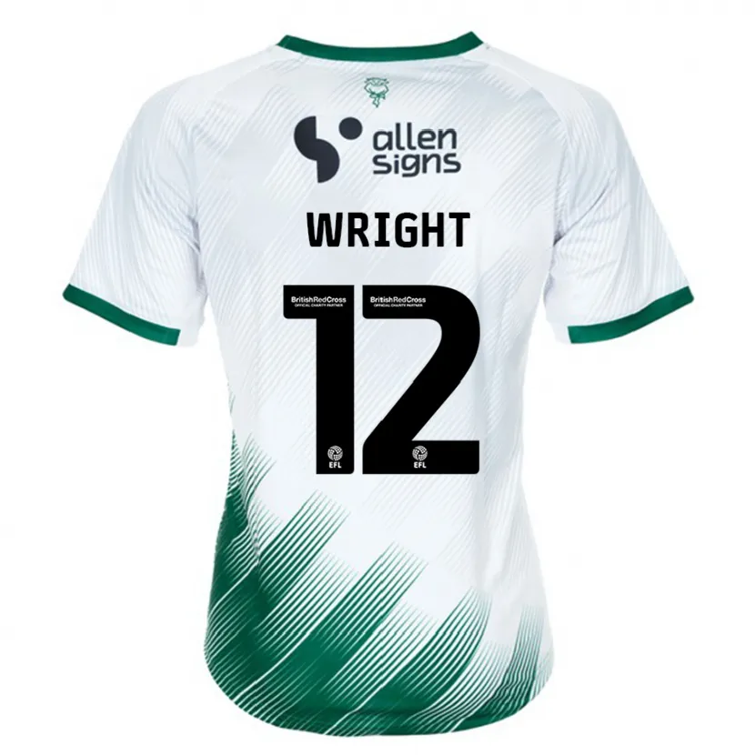 Danxen Niño Camiseta Jordan Wright #12 Blanco 2ª Equipación 2023/24 La Camisa