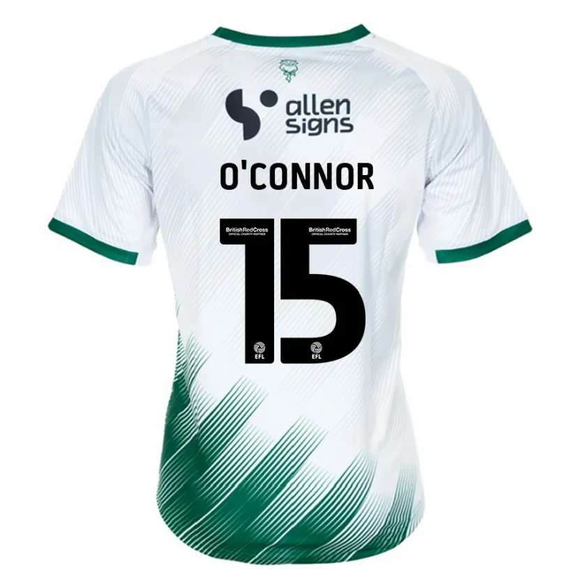 Danxen Niño Camiseta Paudie O'connor #15 Blanco 2ª Equipación 2023/24 La Camisa