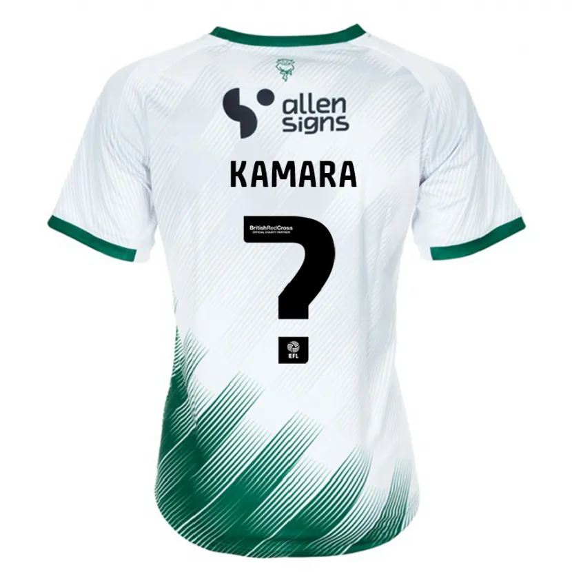 Danxen Niño Camiseta Mj Kamara #0 Blanco 2ª Equipación 2023/24 La Camisa