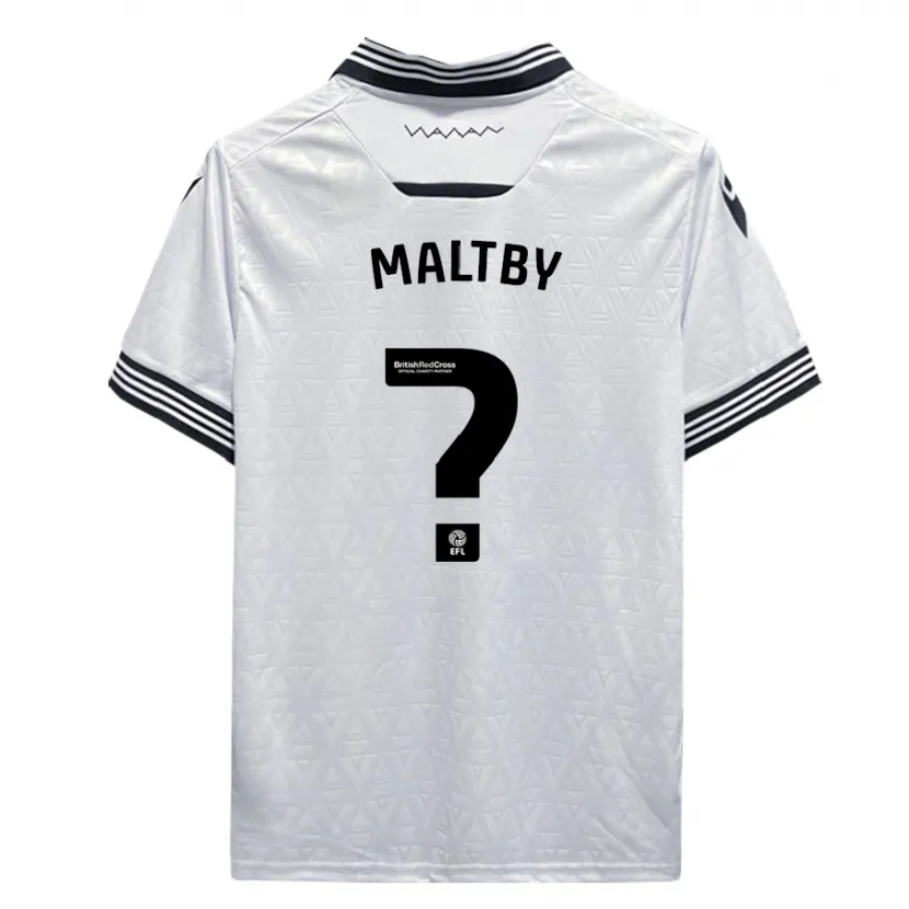 Danxen Niño Camiseta Mackenzie Maltby #0 Blanco 2ª Equipación 2023/24 La Camisa