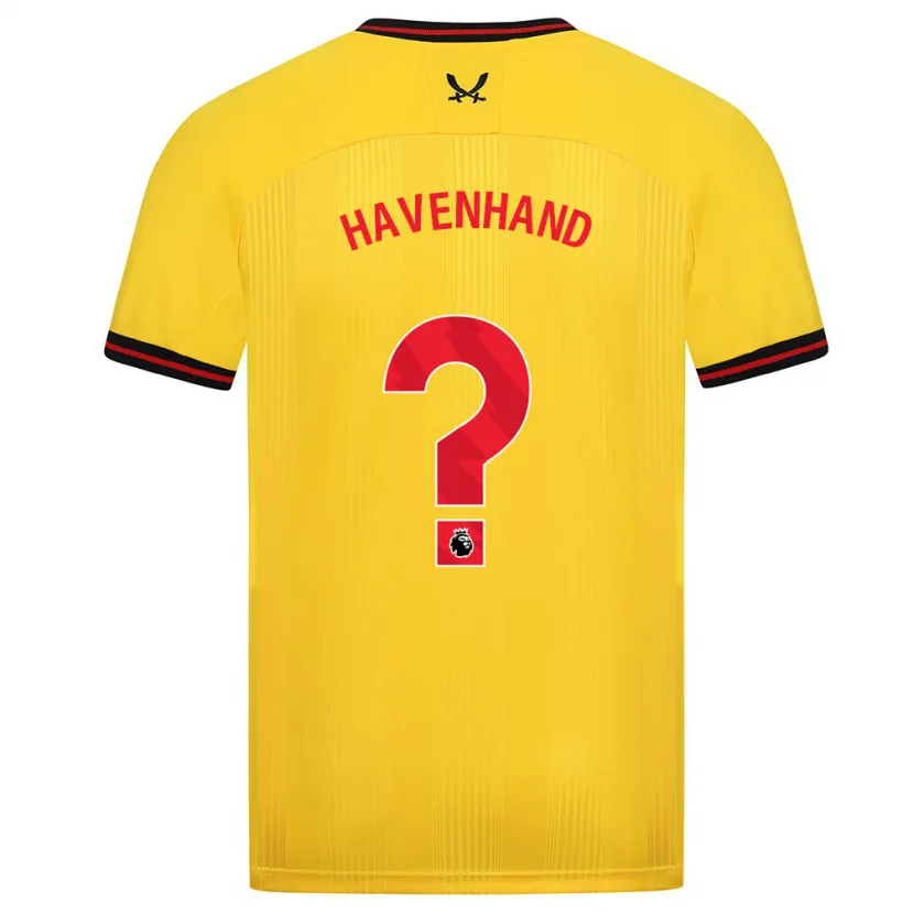 Danxen Niño Camiseta Kurtis Havenhand #0 Amarillo 2ª Equipación 2023/24 La Camisa