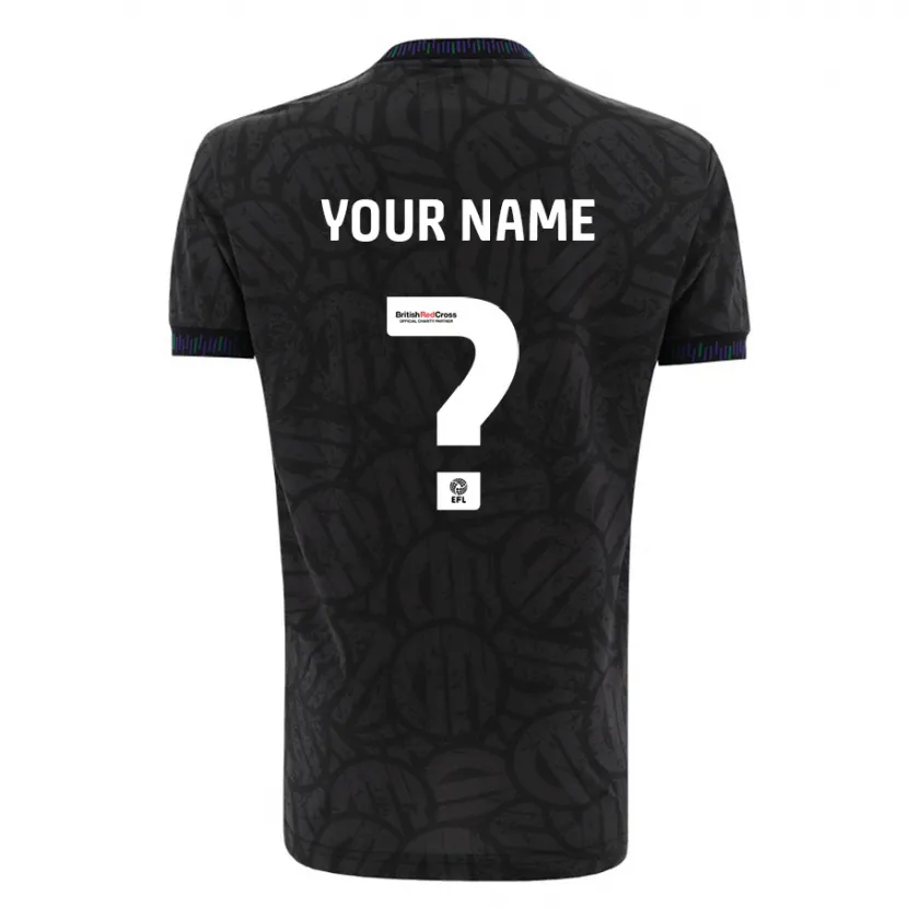 Danxen Niño Camiseta Su Nombre #0 Negro 2ª Equipación 2023/24 La Camisa