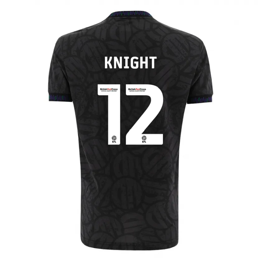 Danxen Niño Camiseta Jason Knight #12 Negro 2ª Equipación 2023/24 La Camisa