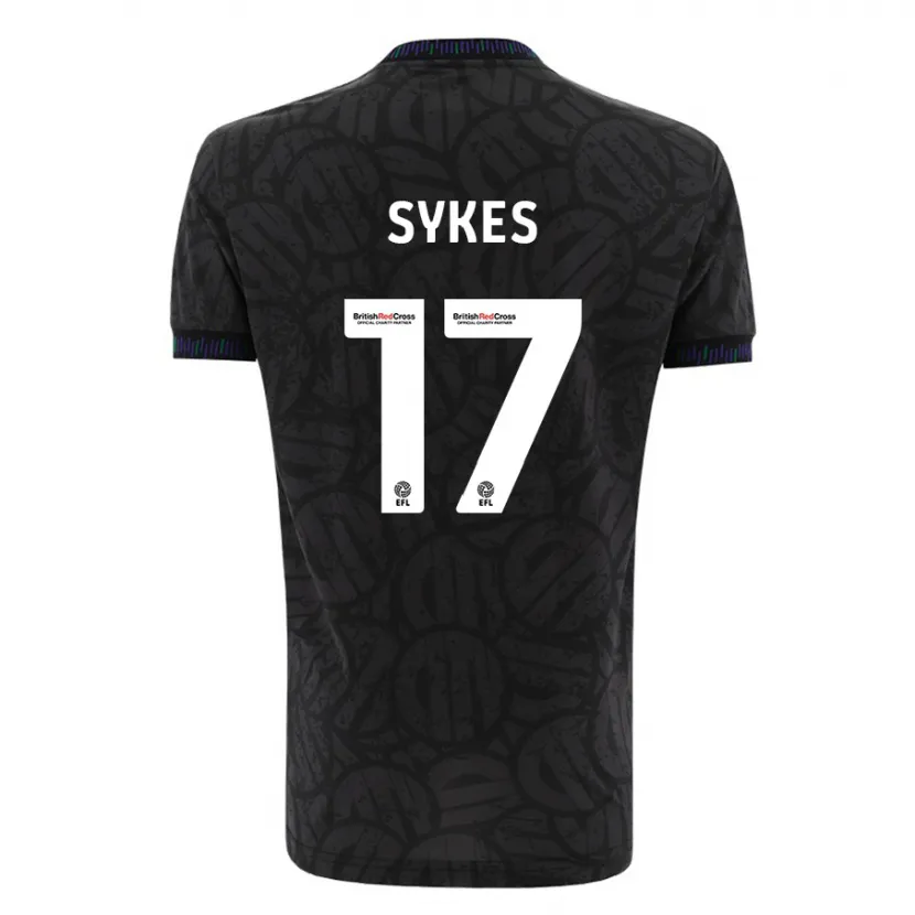 Danxen Niño Camiseta Mark Sykes #17 Negro 2ª Equipación 2023/24 La Camisa