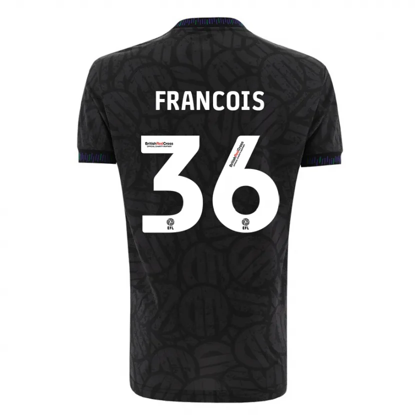 Danxen Niño Camiseta Marlee Francois #36 Negro 2ª Equipación 2023/24 La Camisa