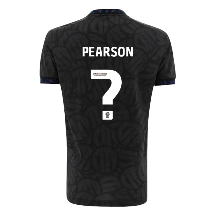 Danxen Niño Camiseta Sam Pearson #0 Negro 2ª Equipación 2023/24 La Camisa