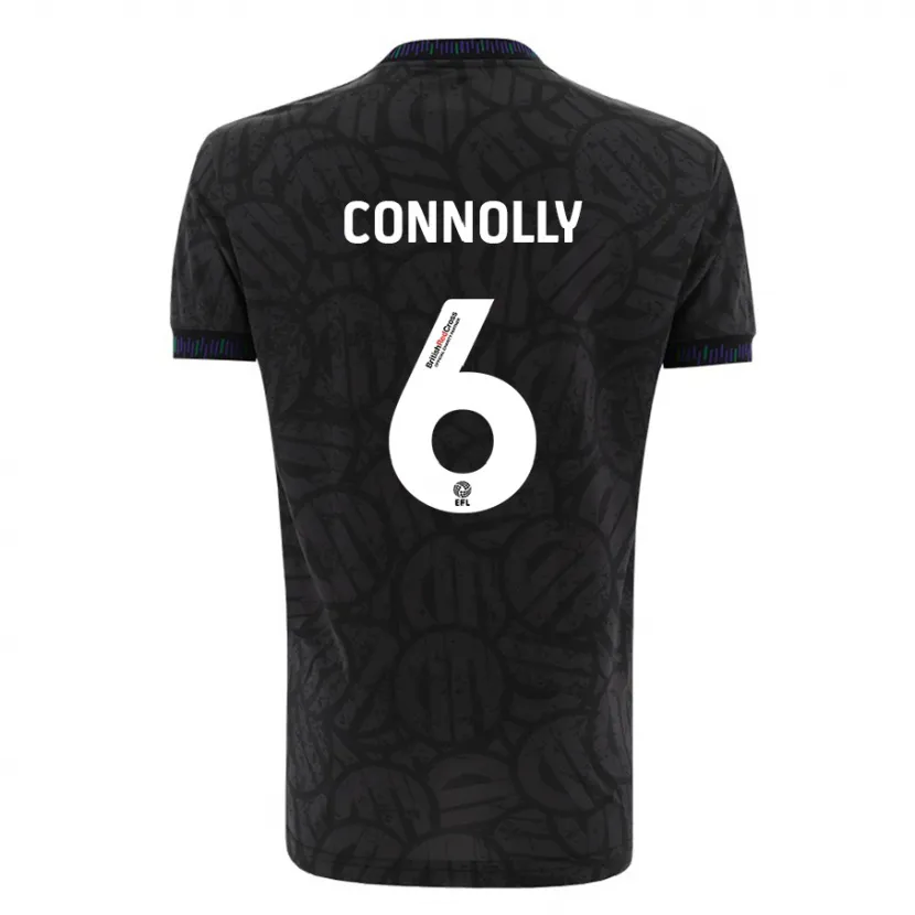 Danxen Niño Camiseta Megan Connolly #6 Negro 2ª Equipación 2023/24 La Camisa