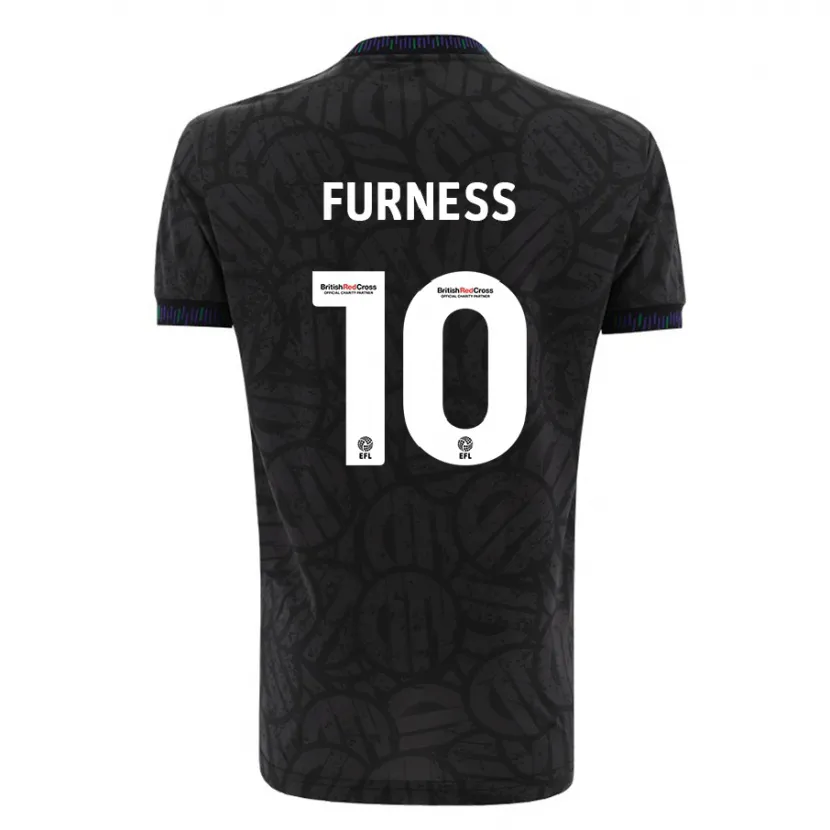 Danxen Niño Camiseta Rachel Furness #10 Negro 2ª Equipación 2023/24 La Camisa