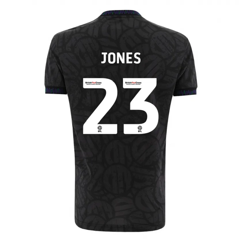 Danxen Niño Camiseta Carrie Jones #23 Negro 2ª Equipación 2023/24 La Camisa